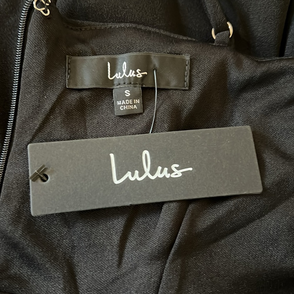 🤍🖤Lulu’s Rhinestone Bow LBD🖤🤍 - Picture 7 of 8